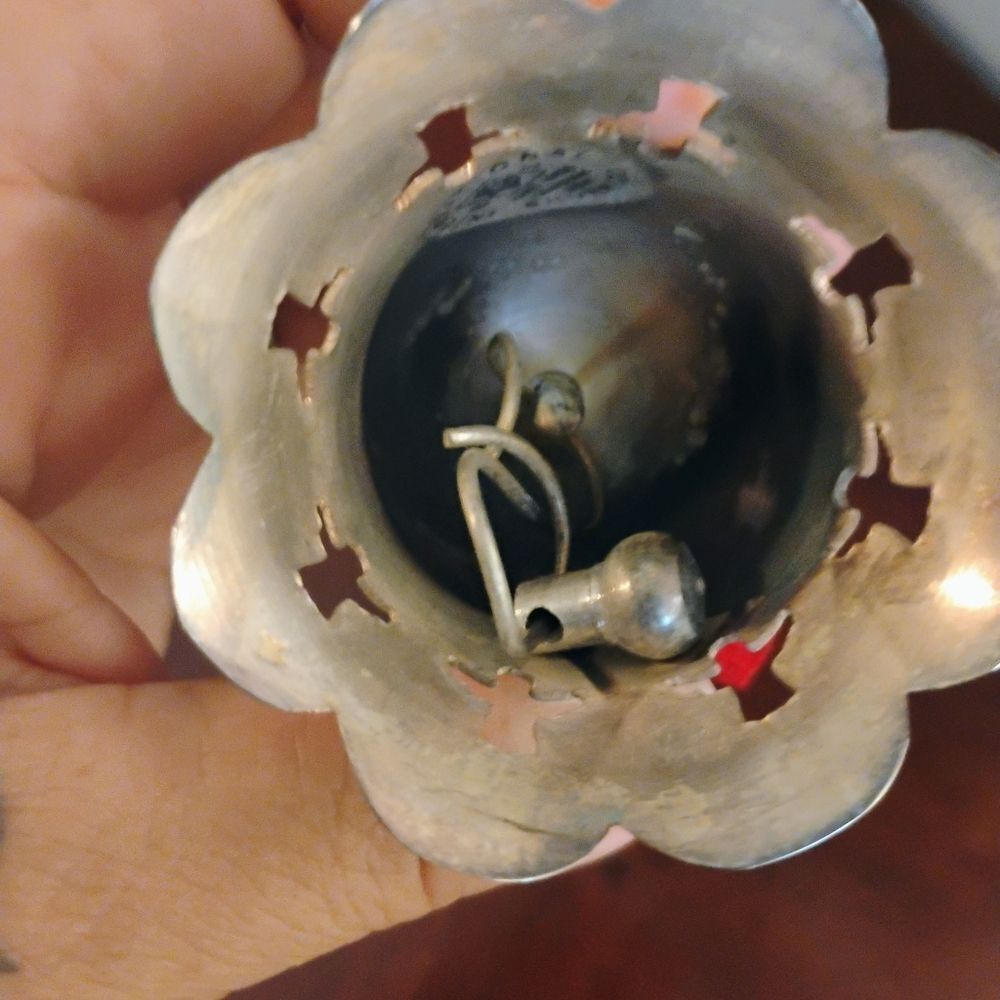 International Silver Company 1996 Silver plate Angel Ornament Bell - Picture 3 of 5
